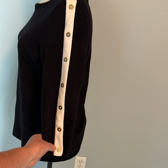 Db established 1962 3/4 length sleeve sweater in black and white, size M - Picture 3 of 5